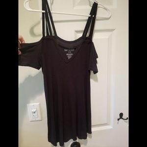 ♡ American eagle black off shoulder top
